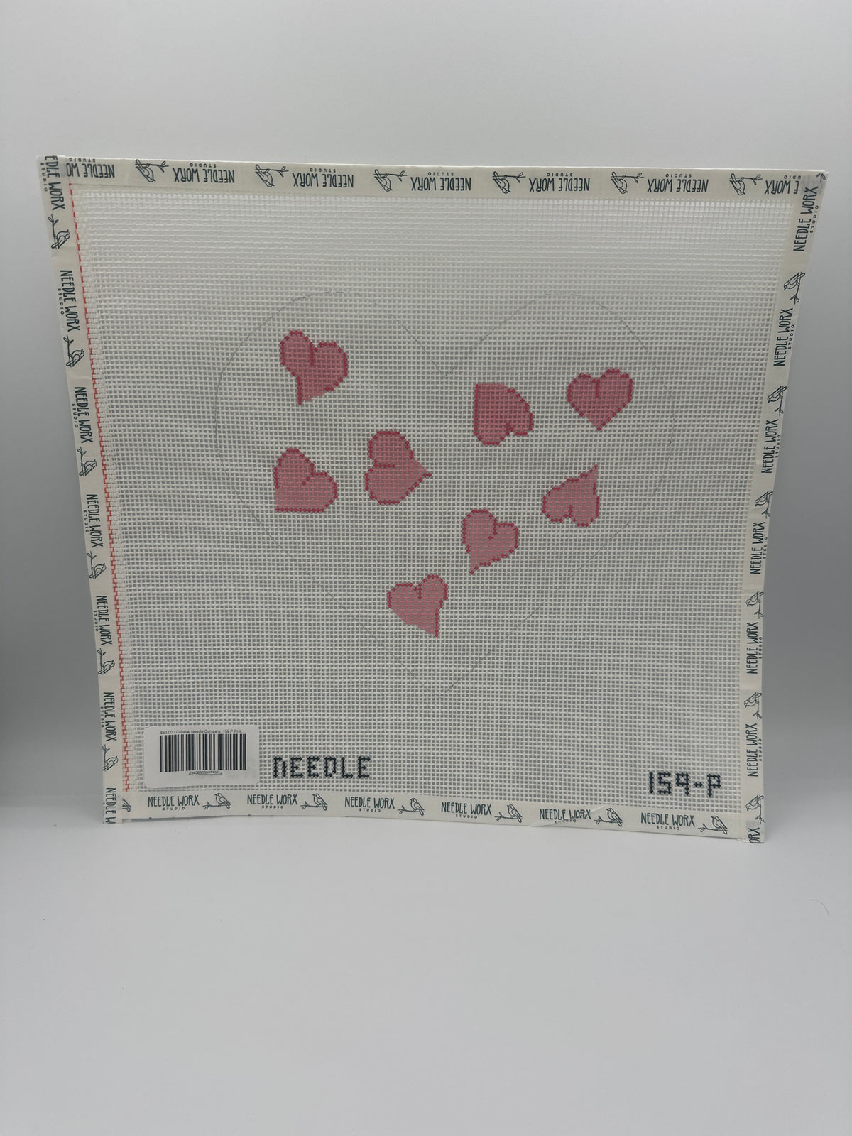 Colonial Needle Company  159-P Pink Heart Pillow