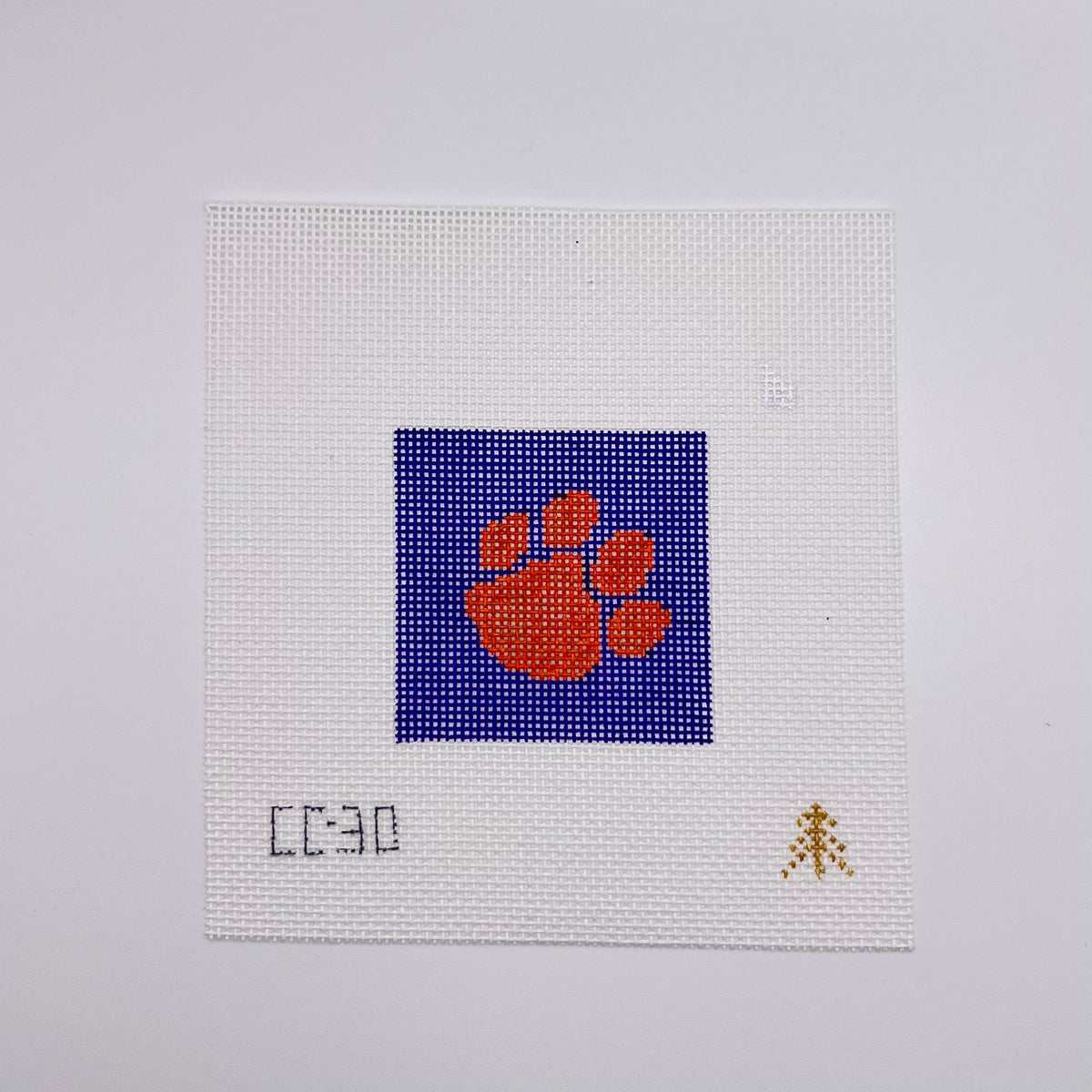 Clemson Paw - Purple Background