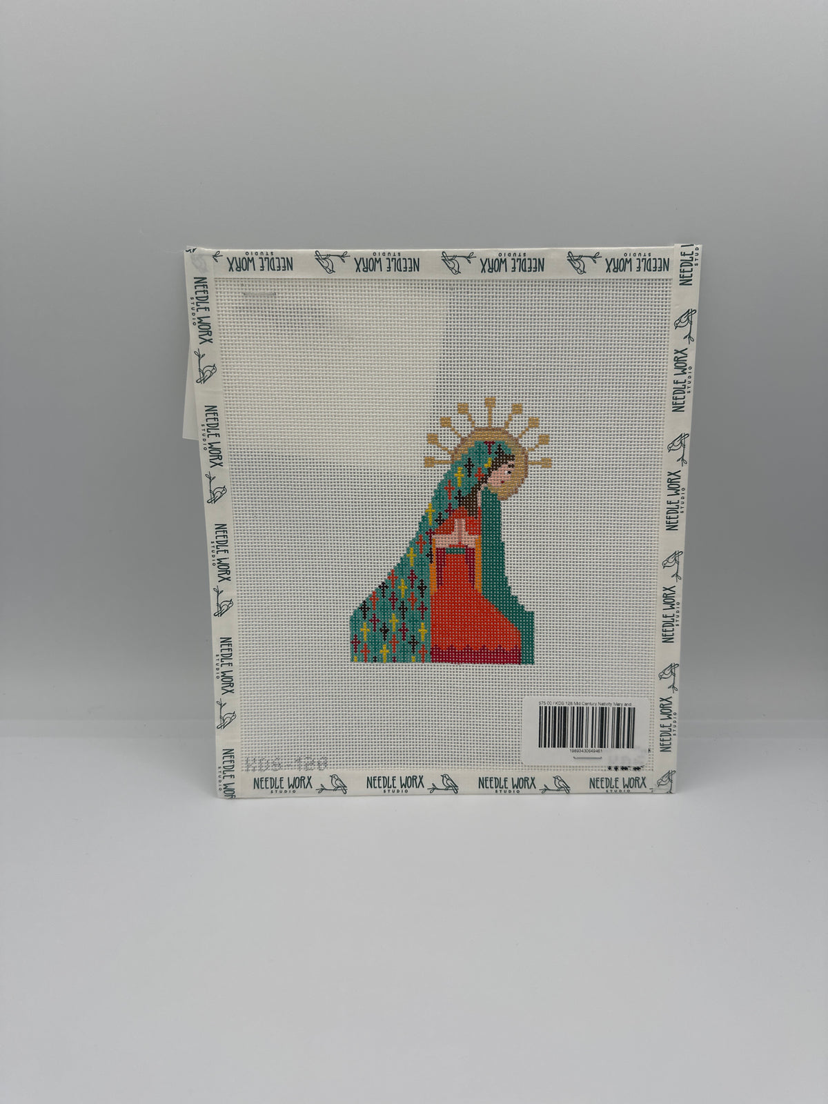 The Gingham Stitchery KDS-128 Mid Century Nativity Mary and Stitch Guide