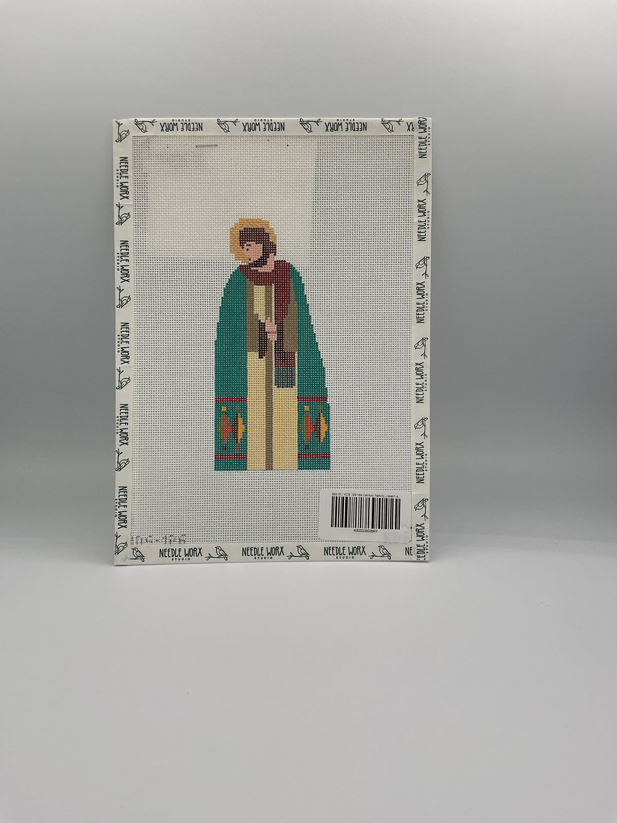 The Gingham Stitchery KDS 126 Mid Century Nativity Joseph and Stitch Guide