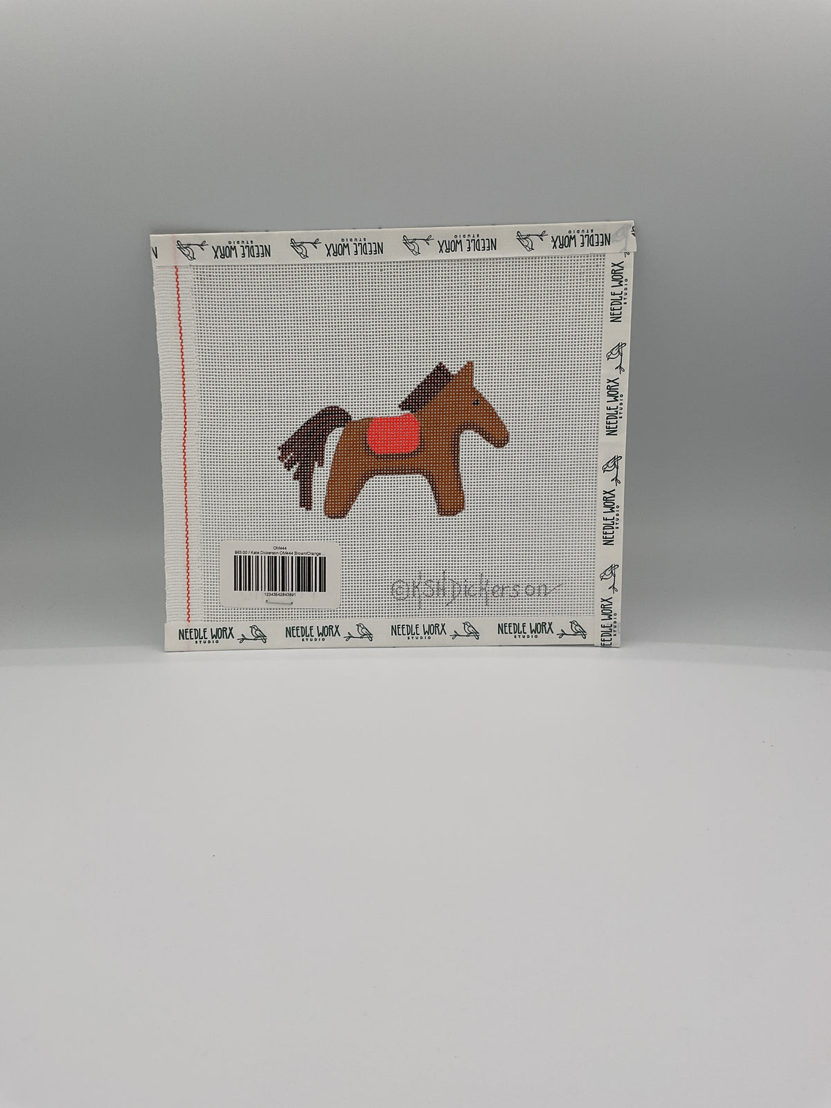 Kate Dickerson OM444 Brown/Orange Horse Charm