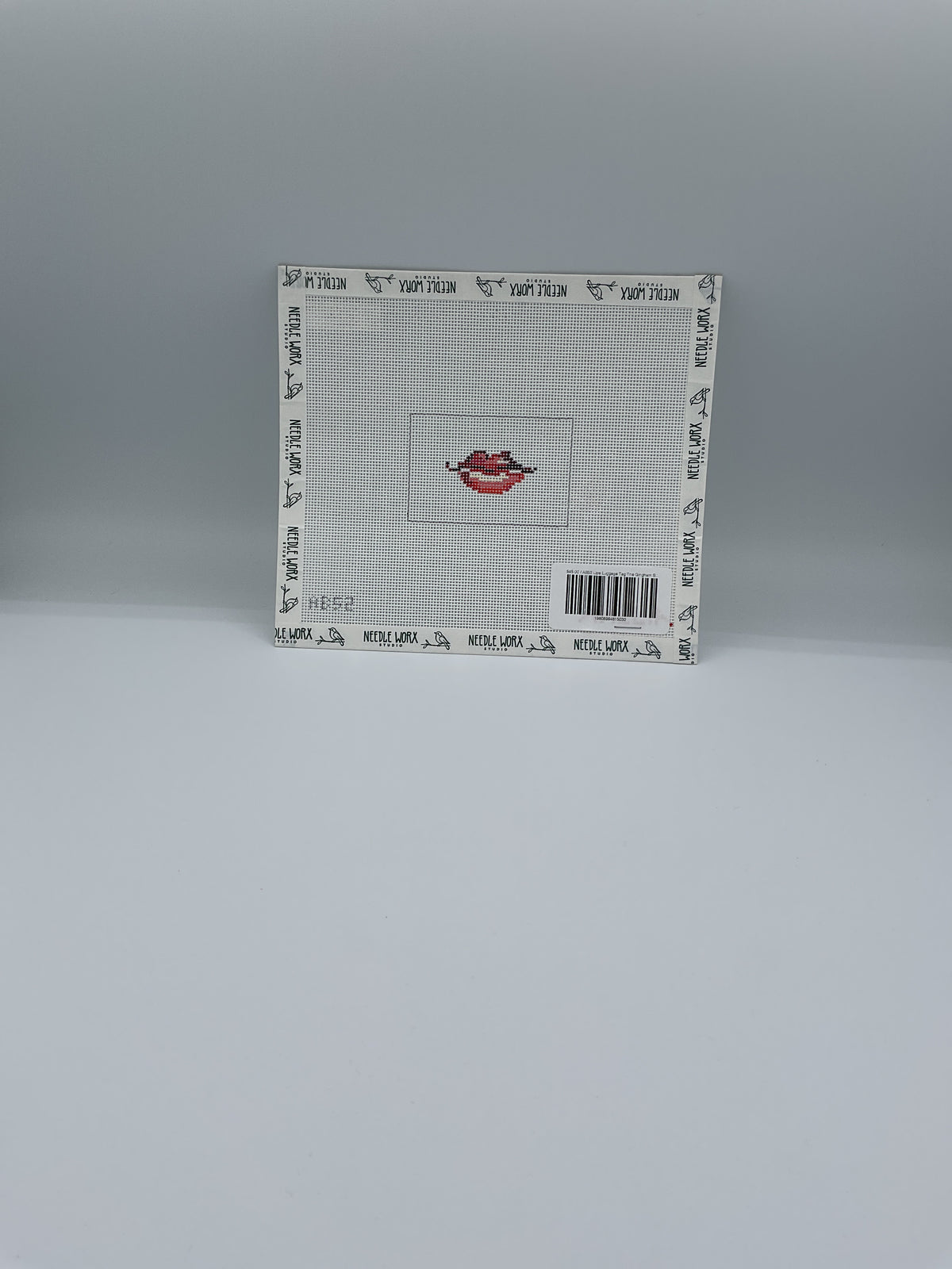 The Gingham Stitchery AB52 Lips Luggage Tag