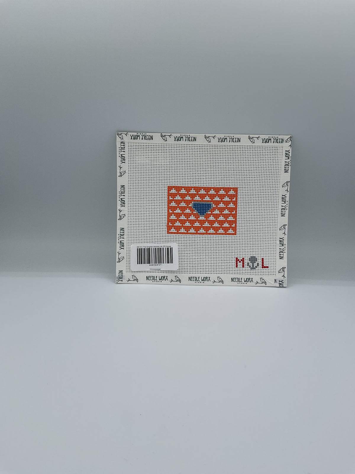 The Gingham Stitchery ML-070 Orange Triangle Luggage