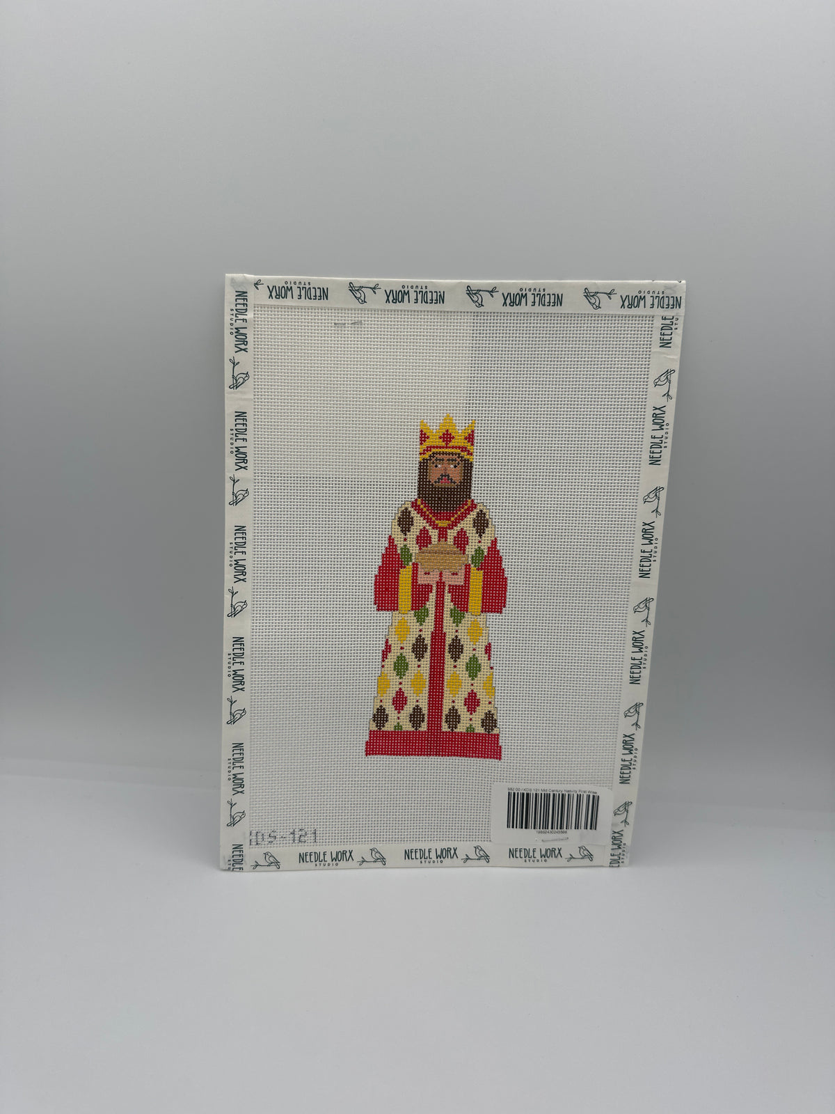The Gingham Stitchery KDS 121 Mid Century Nativity First Wiseman and Stitch Guide The Gingham Stitchery