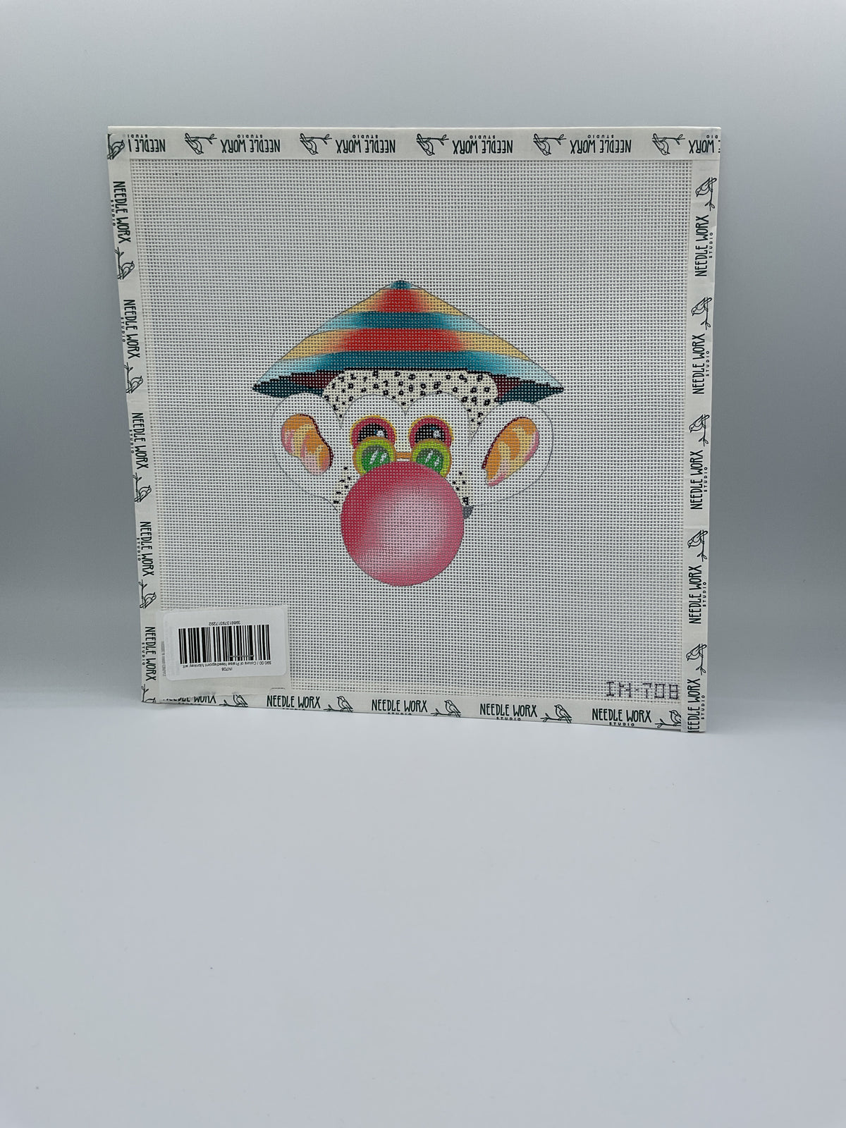 Colors of Praise Needlepoint Monkey with Bubblegum IN 708