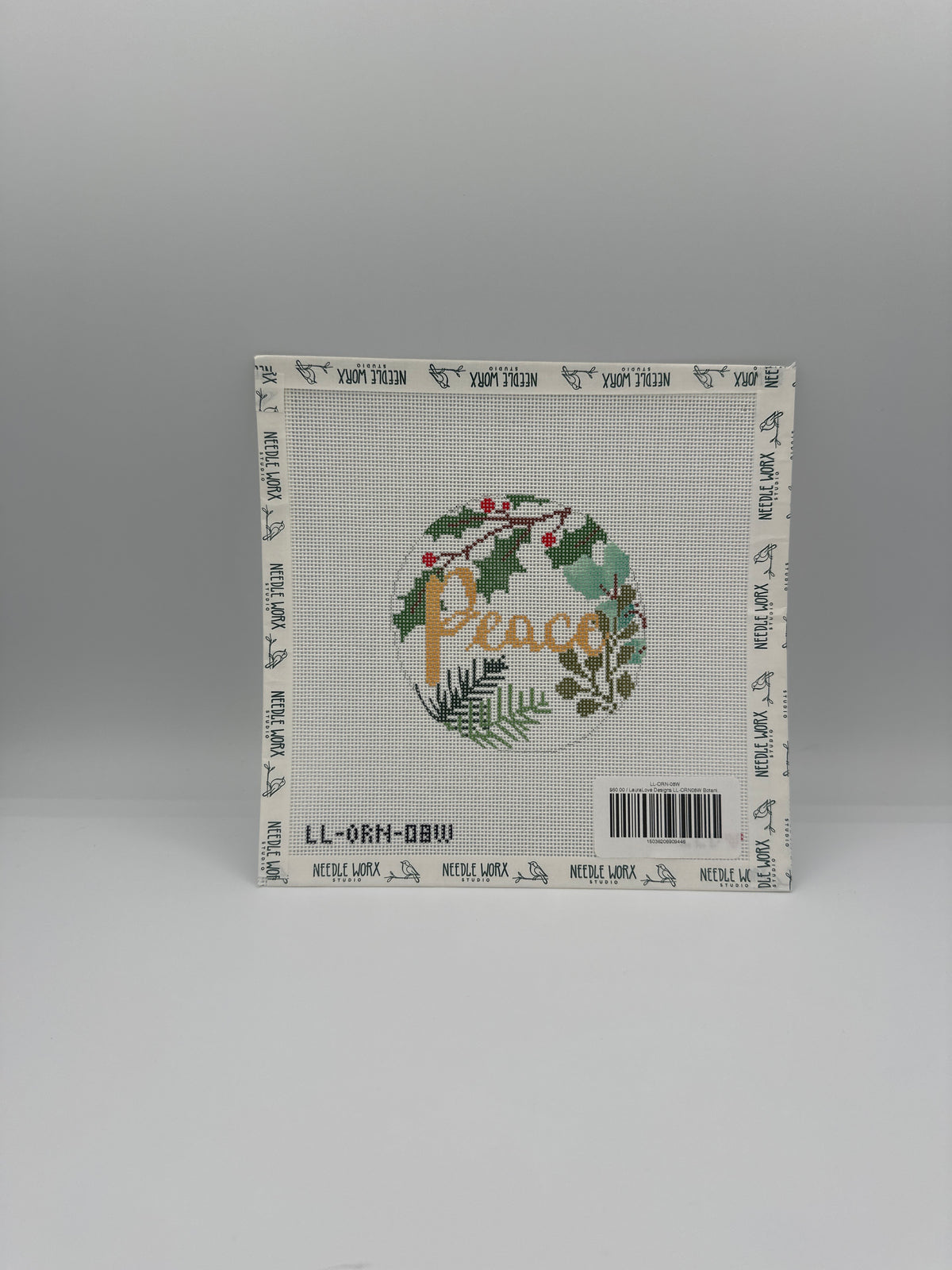 LauraLove Designs LL-ORN08W Botanical Peace White