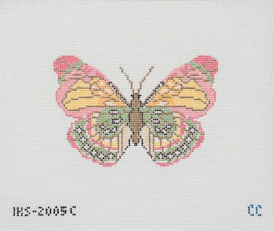 Butterfly Ornament - Pink Green