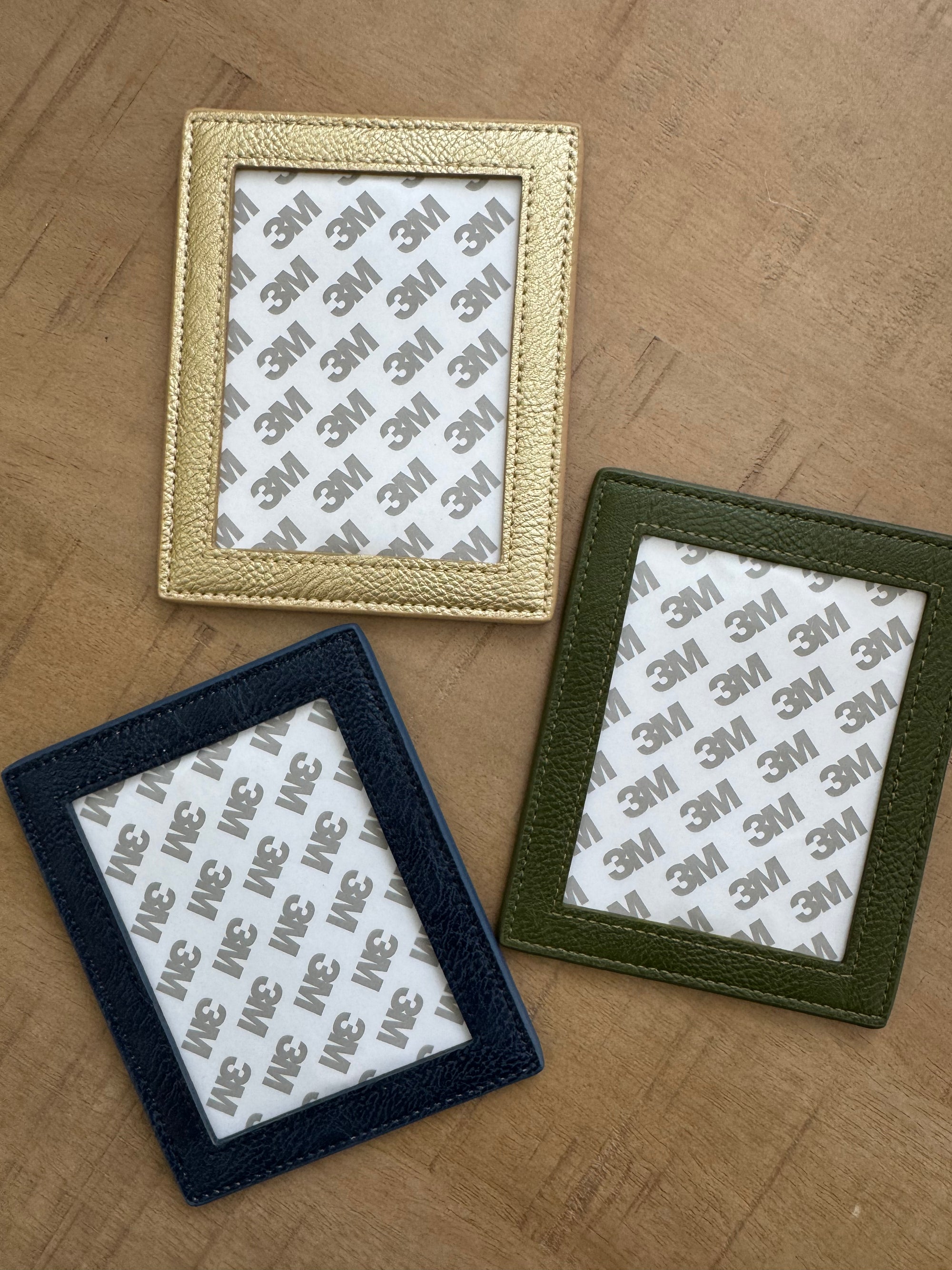 Self-Finishing Leather Polaroid Magnet
