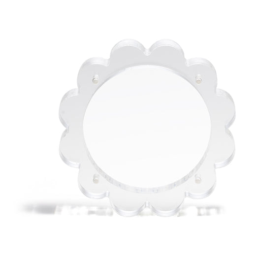 Penny Linn 4" Circle Scallop Acrylic Frame - Clear