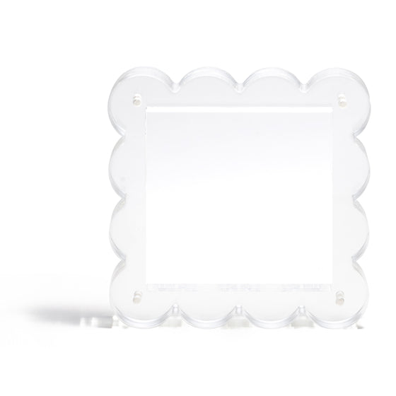 Penny Linn 4" Square Scallop Acrylic Frame - Clear