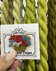 Accoutrement Designs Floral Basket Needle Minder